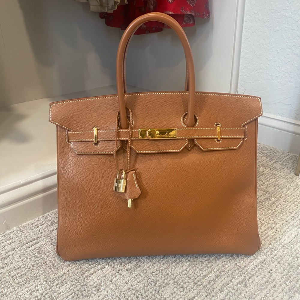 Hermès Vintage Birkin 35 in “Gold” Togo Leather